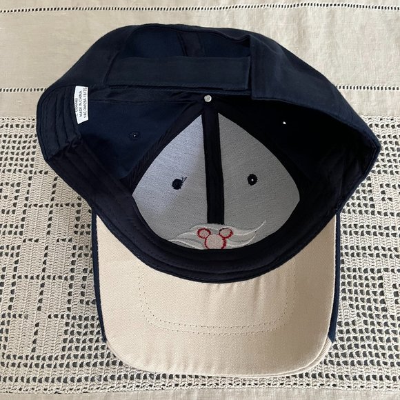 Disney Cruise Line Mickey Mouse adjustable baseball hat navy, beige, white & red - Picture 6 of 8